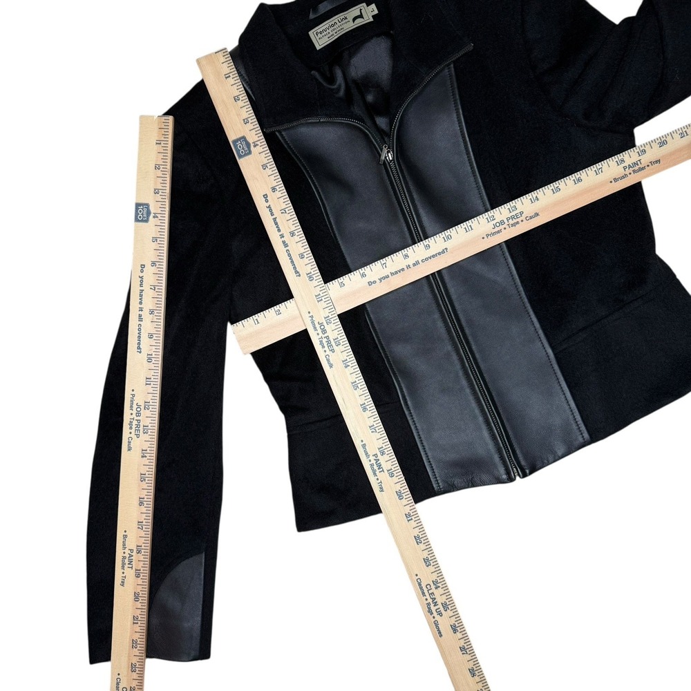 Peruvian Link Collection Baby Alpaca Wool Large Jacket Black Made In Peru RARE - Picture 5 of 8